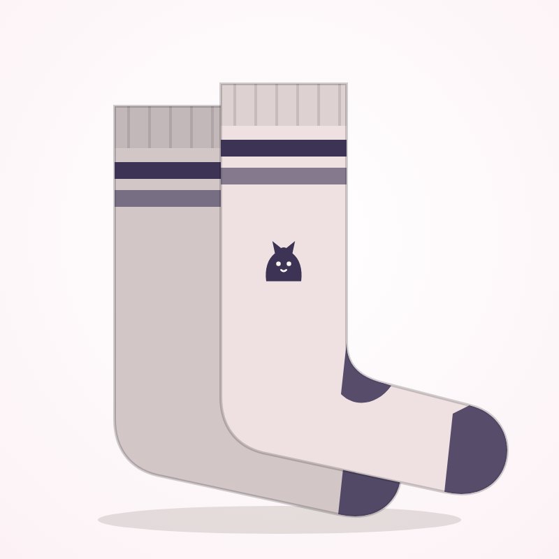 Catnap Crew Socks – Cat Lover Goo Look - Image 2