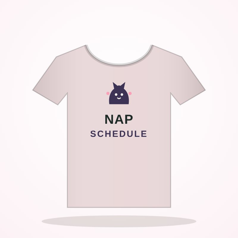 Nap Schedule Tee – Cat Lover Goo Look - Image 2