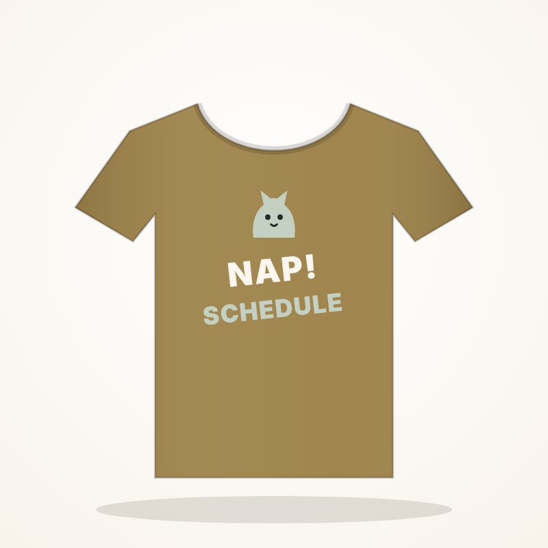 Nap Schedule Tee – Cat Lover Goo Look - Image 3