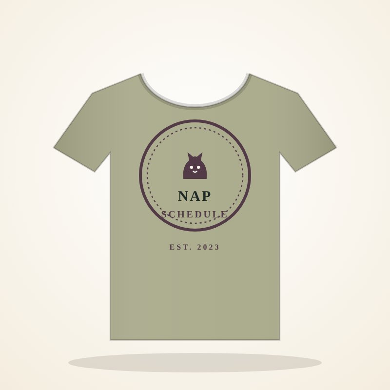 Nap Schedule Tee – Cat Lover Goo Look - Image 5