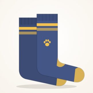 Paw Print Crew Socks – Dog Lover Goo Look