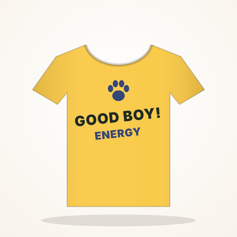 Good Boy Energy Tee – Dog Lover Goo Look - Image 3