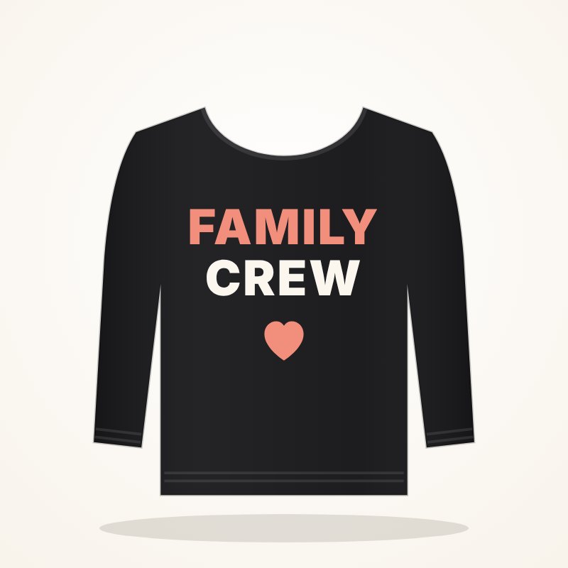Family Crew Sweatshirt – Family Goo Look - Image 6