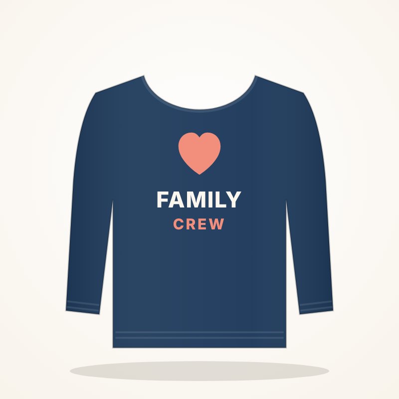 Family Crew Sweatshirt – Family Goo Look