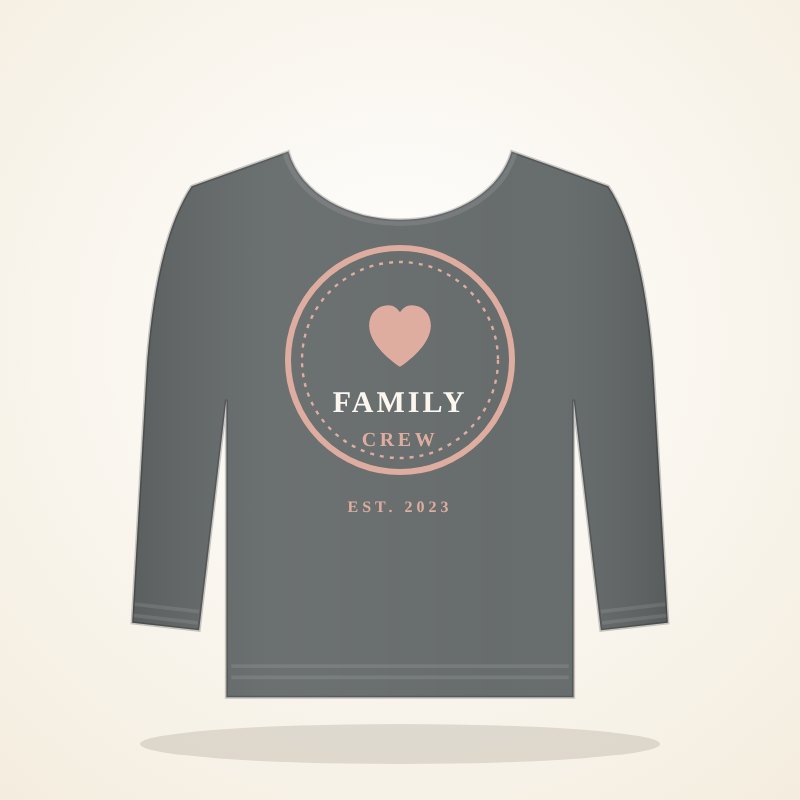 Family Crew Sweatshirt – Family Goo Look - Image 5