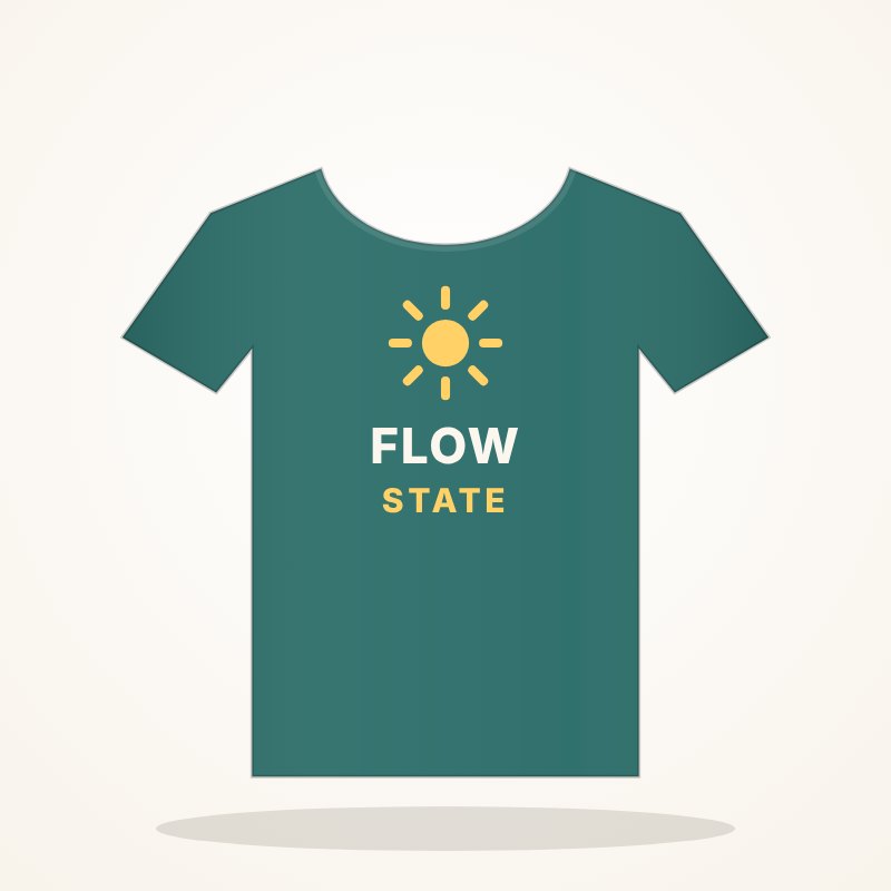 Flow State Tee – Fitness Goo Look
