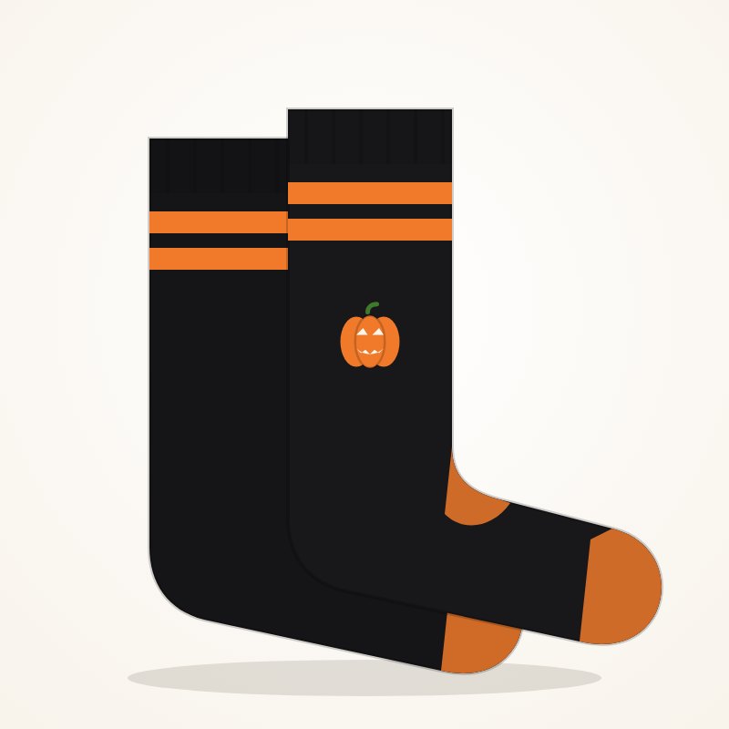 Jack-o-Stripe Socks – Halloween Goo Look - Image 6