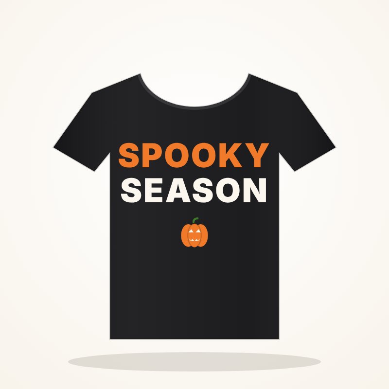 Spooky Season Crew T-Shirt – Halloween Goo Look - Image 6