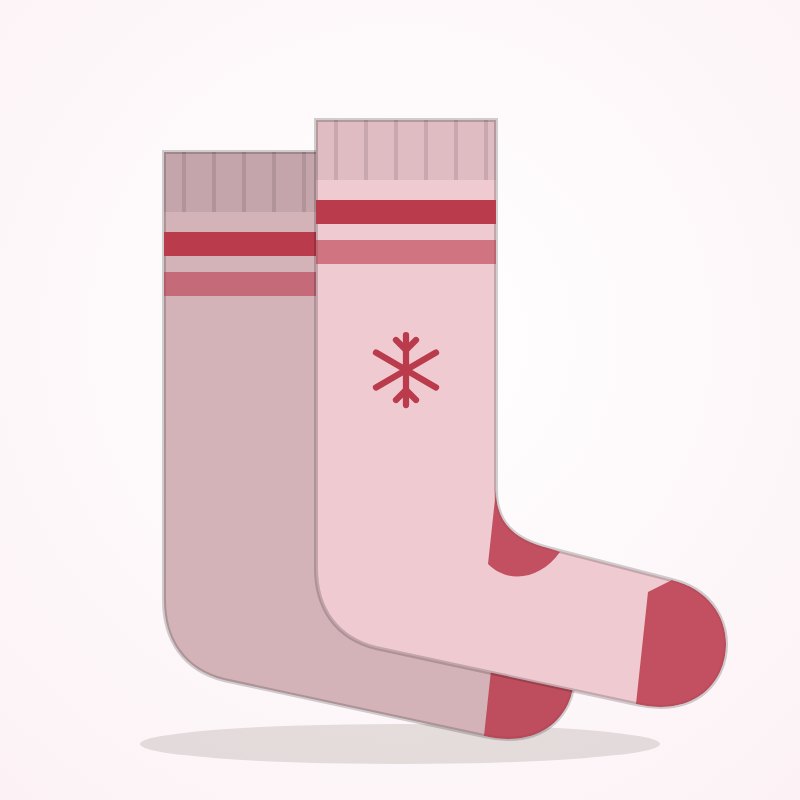 Festive Stripe Socks – Holiday Goo Look - Image 2