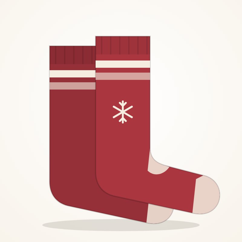 Festive Stripe Socks – Holiday Goo Look