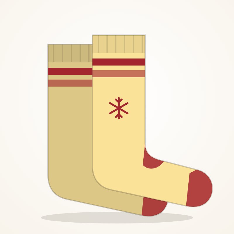 Festive Stripe Socks – Holiday Goo Look - Image 3