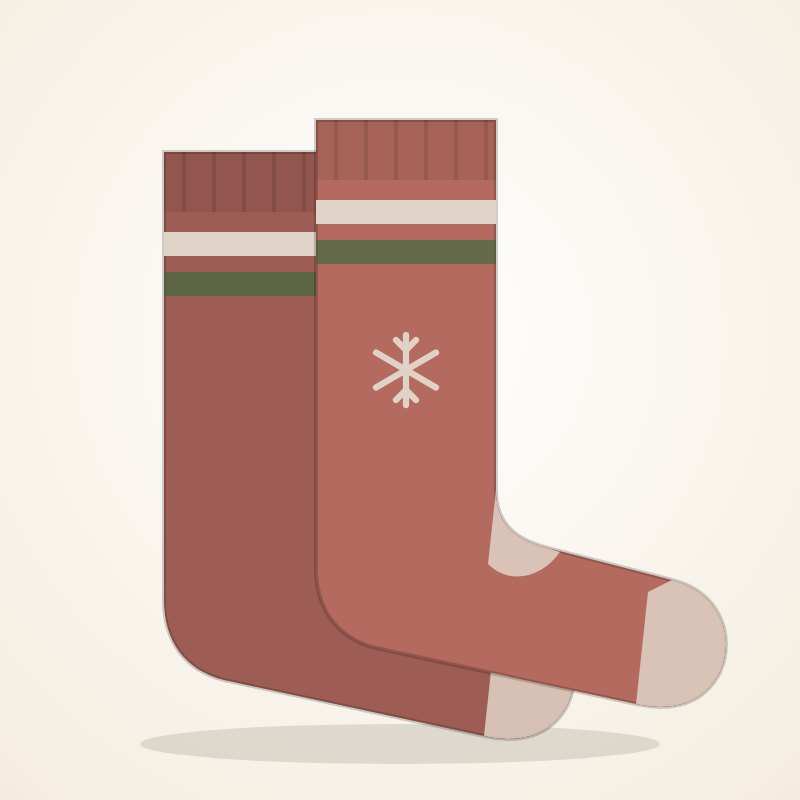 Festive Stripe Socks – Holiday Goo Look - Image 5