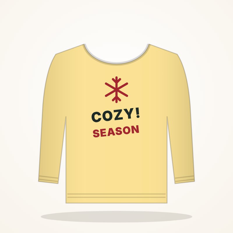 Cozy Season Sweatshirt – Holiday Goo Look - Image 3